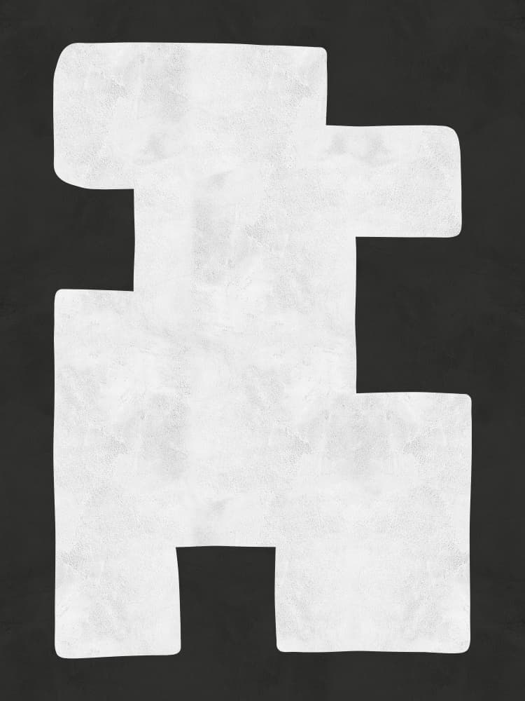 Minimalist White Form by Vitor Costa — canvas wall art