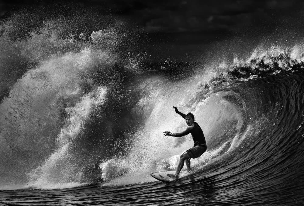 Big Wave Surfer by Jie Jin — canvas wall art