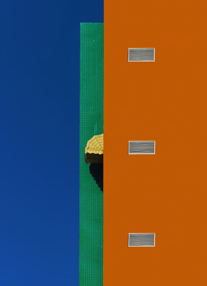 Colorful Urban Umbrella by Arnon Orbach — canvas wall art