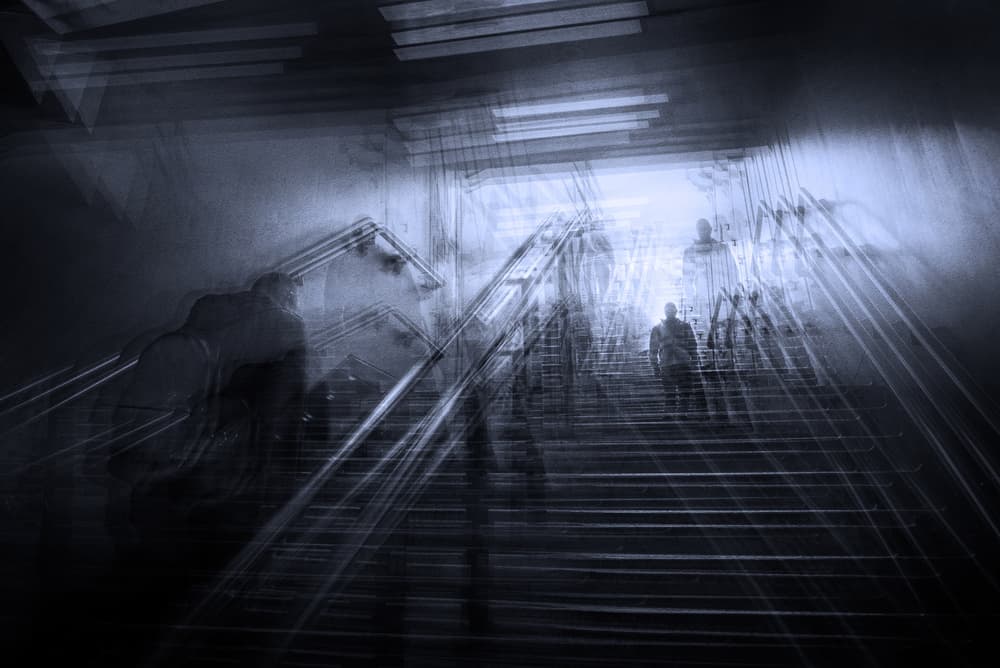 Blue Light Passage by Nicodemo Quaglia — canvas wall art