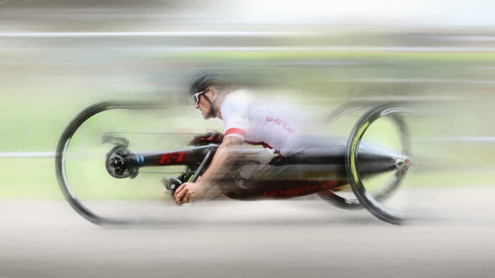 Fast Handcycle Action by Bruno Flour — canvas wall art