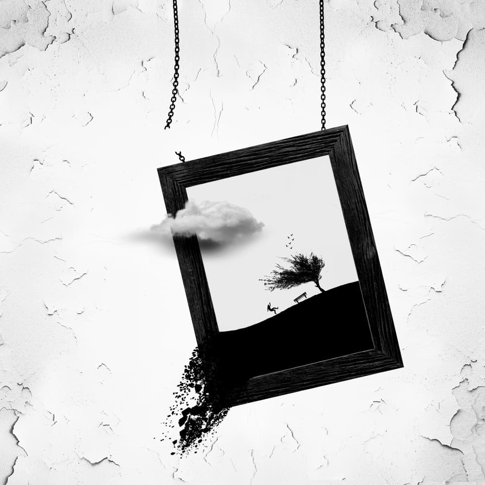 Surreal Broken Frame by Hadi Malijani (Malenjani) — canvas wall art