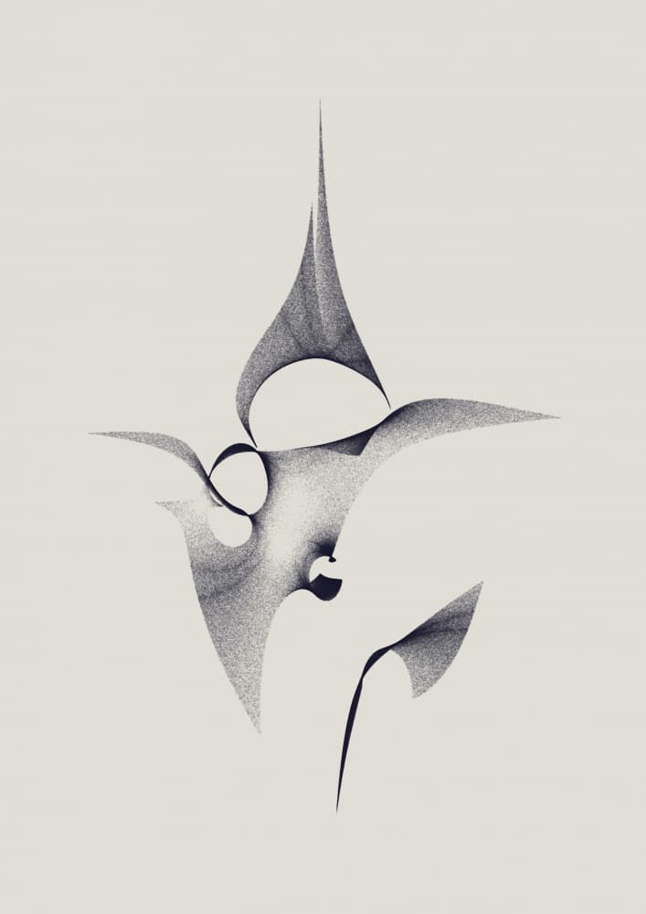 Elegant Fluid Forms by AV11 — canvas wall art