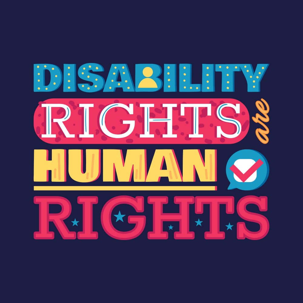 Disability Rights Human Rights by Marika Barsrsind β canvas wall art