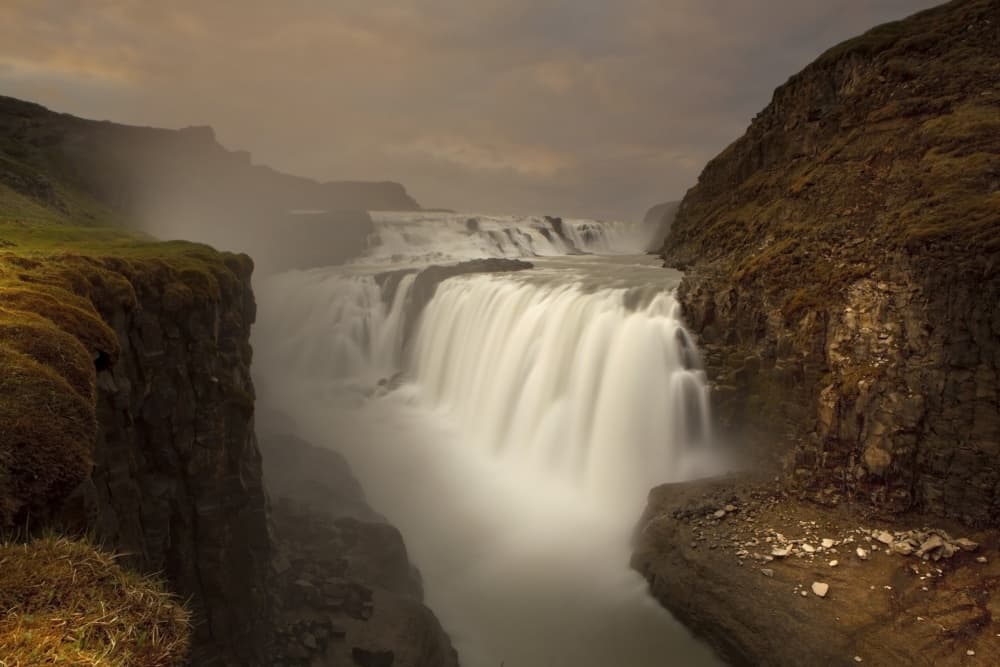 Majestic Waterfall Vista by Nicolas Schumacher — canvas wall art