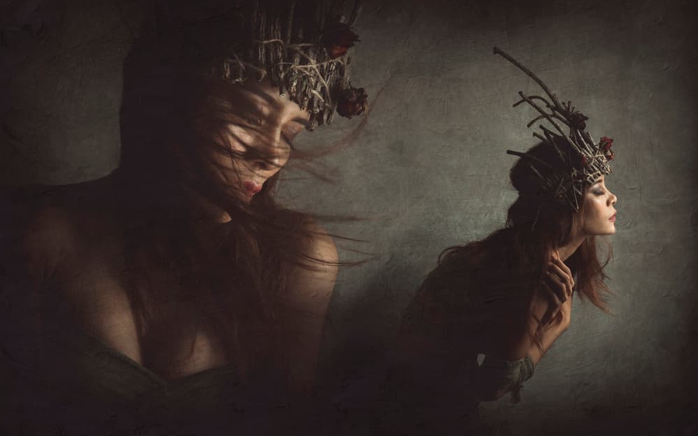 Dark Forest Queen by Sebastian Kisworo — canvas wall art