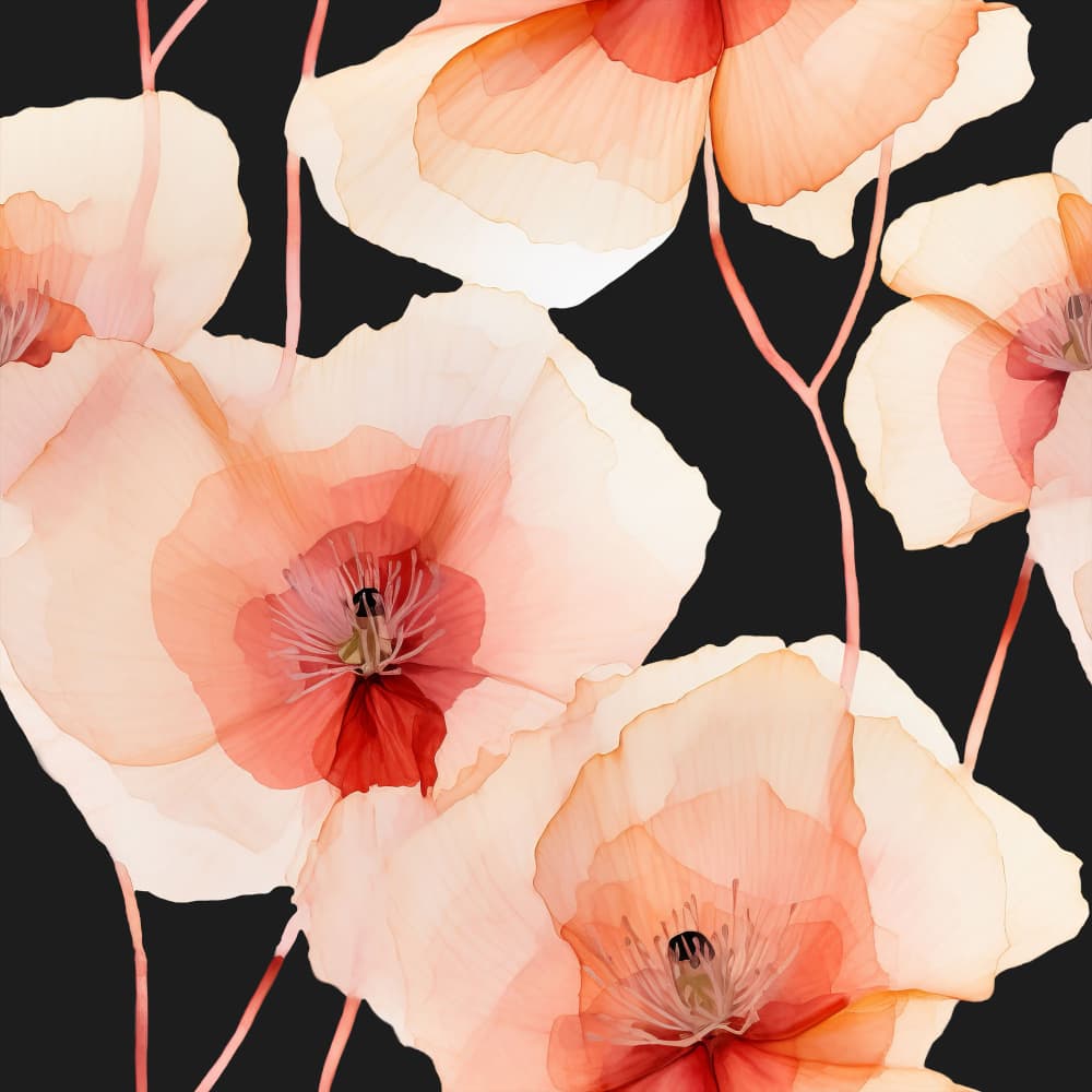 Delicate Poppy Petals by Bilge Paksoylu — canvas wall art