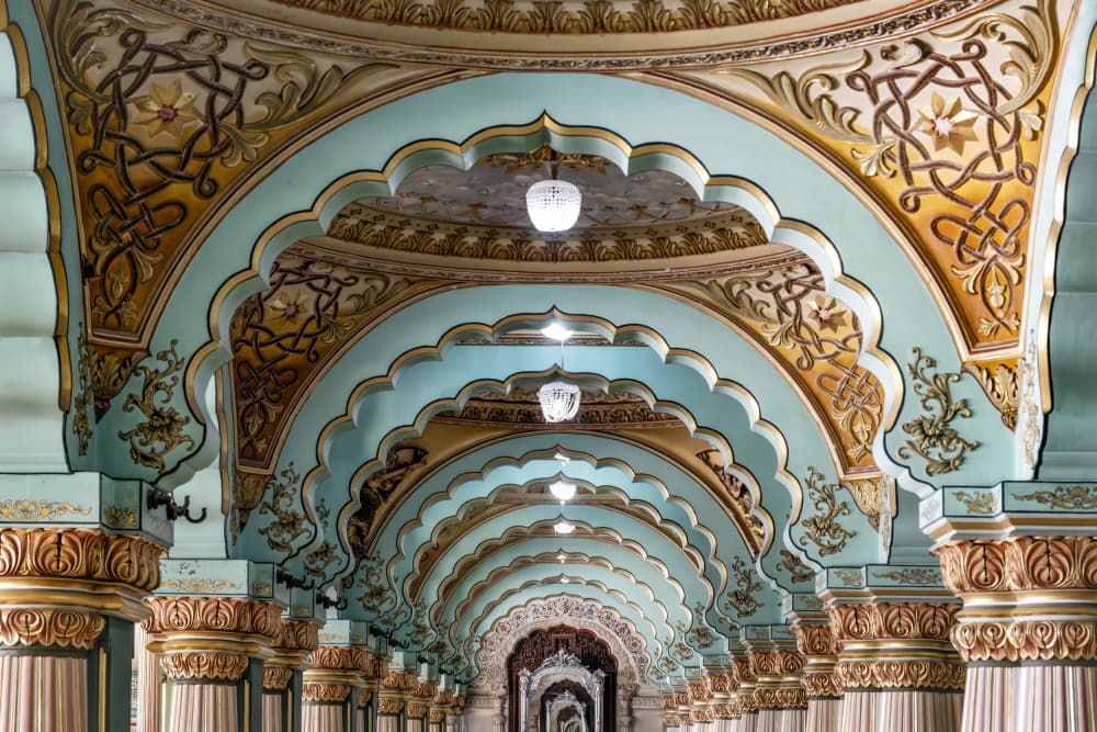 Ornate Palace Hallway by Linda Wride — canvas wall art