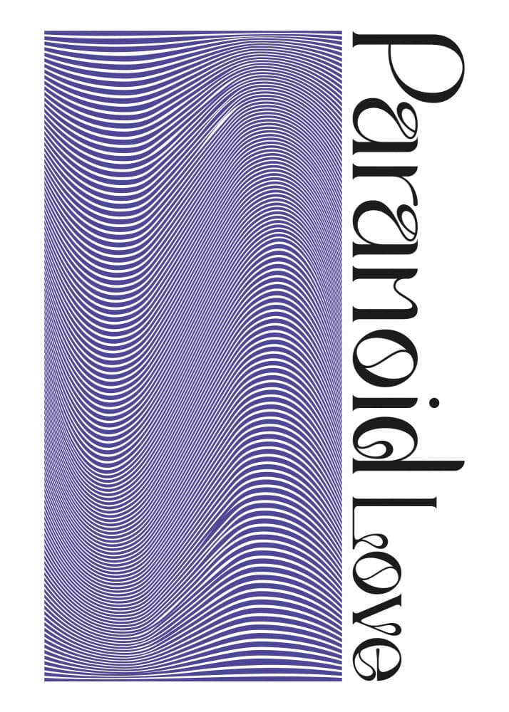 Paranoid Love Optical Illusion by SERGIO ORTIZ — canvas wall art