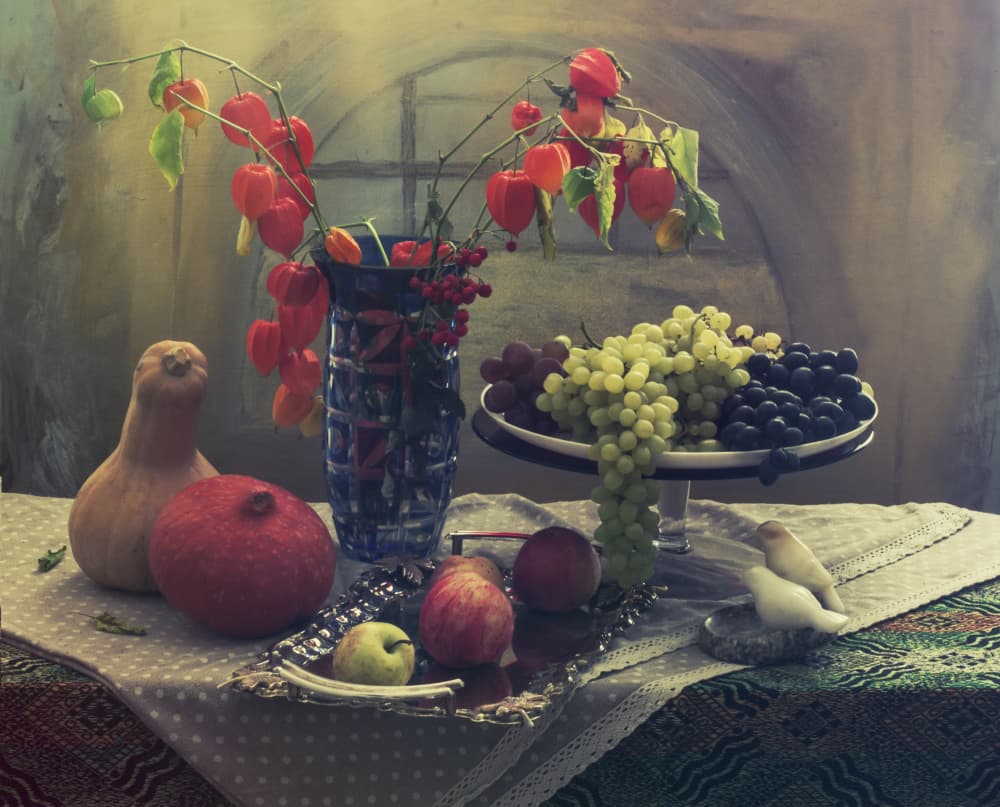 Autumn Harvest Still Life by UstinaGreen — canvas wall art