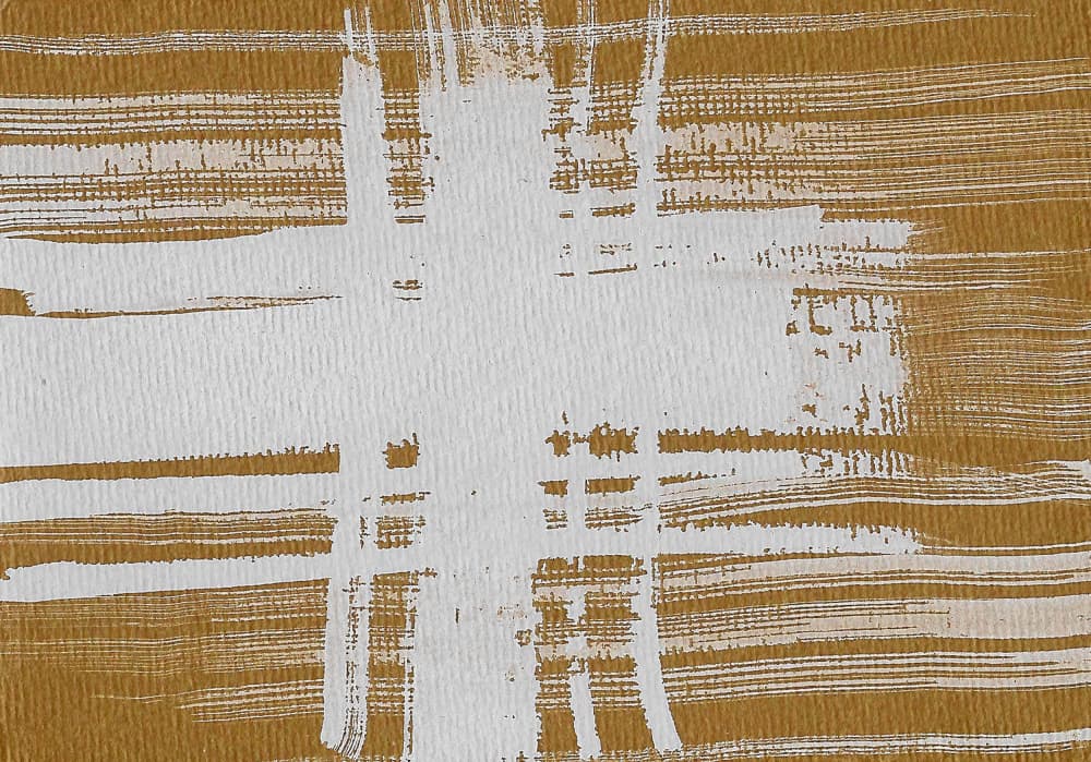 Textured Gold White Abstract by Santhosh ch — canvas wall art