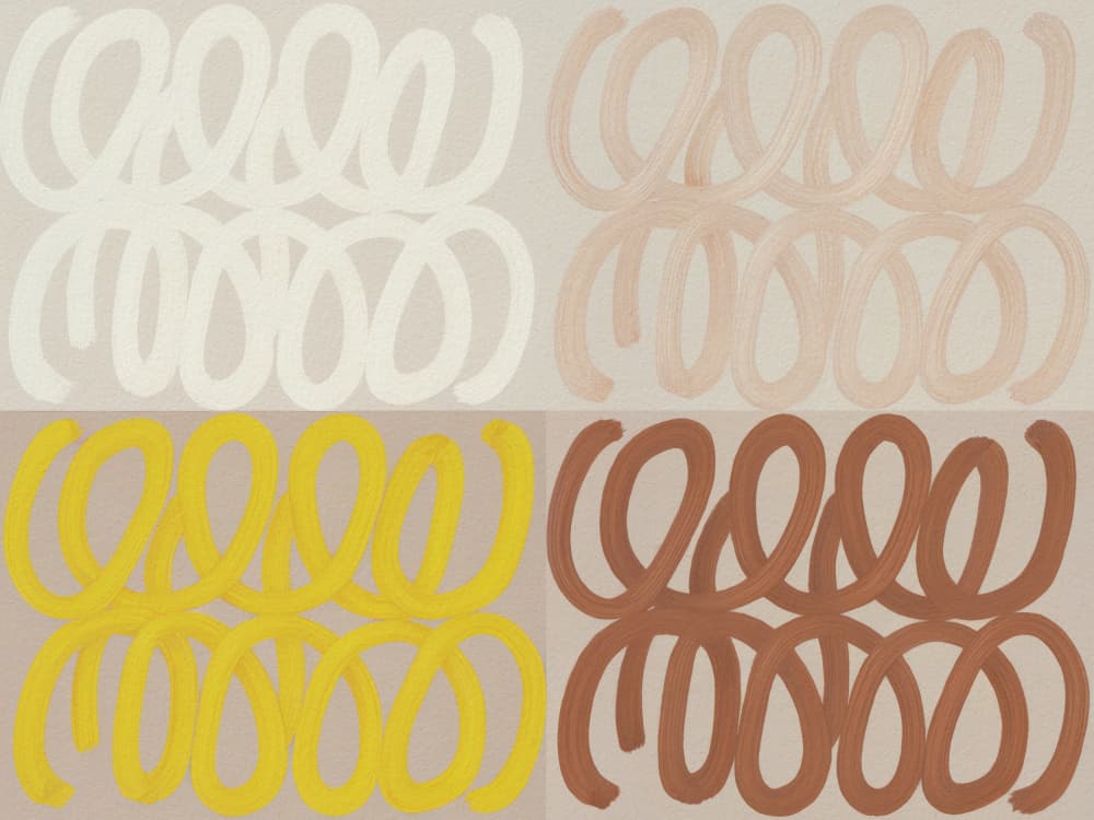 Neutral Block Swirl Patterns by Andreas Magnusson — canvas wall art