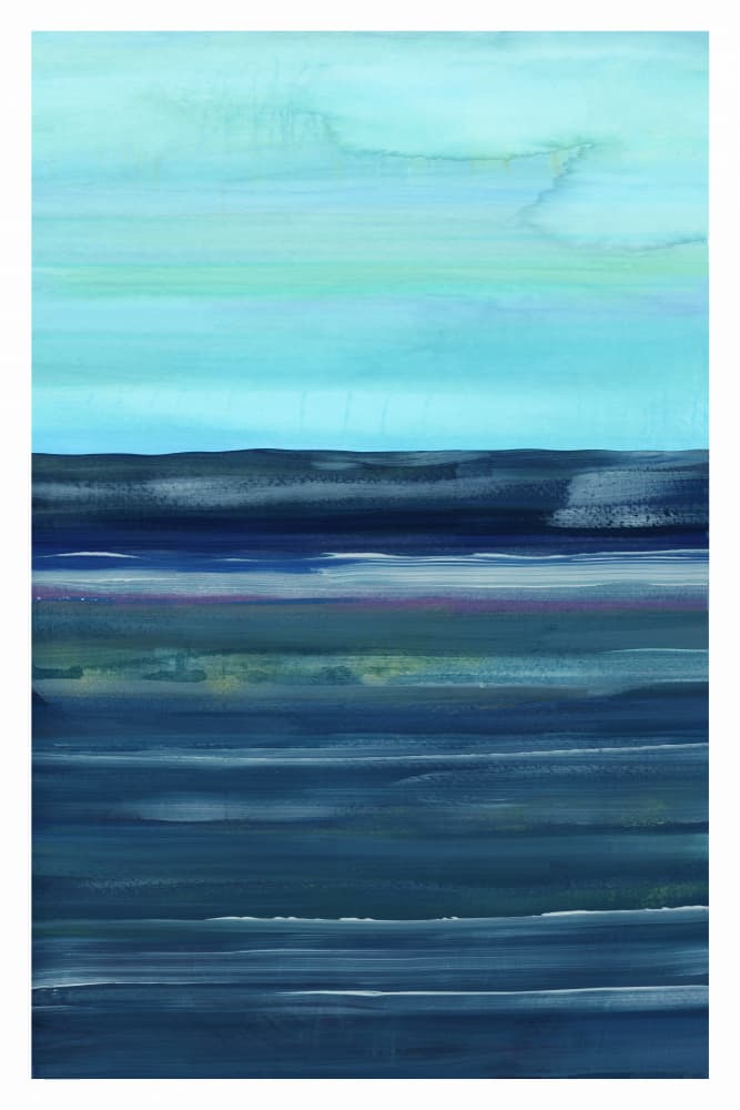 Layered Ocean Blues by cartissi — canvas wall art