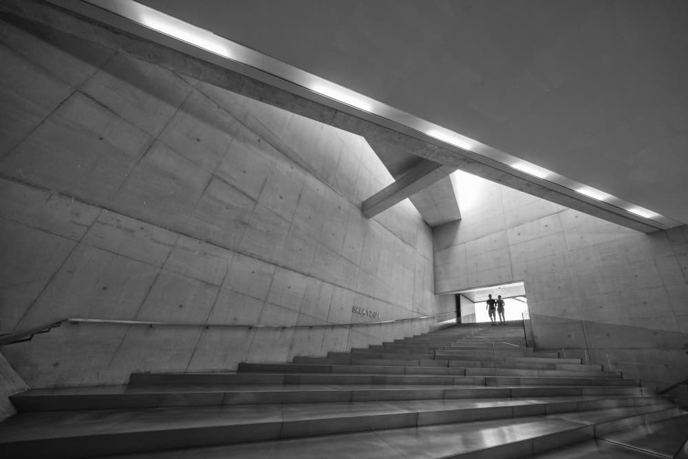 Geometric Concrete Ascent by Filipe P Neto — canvas wall art