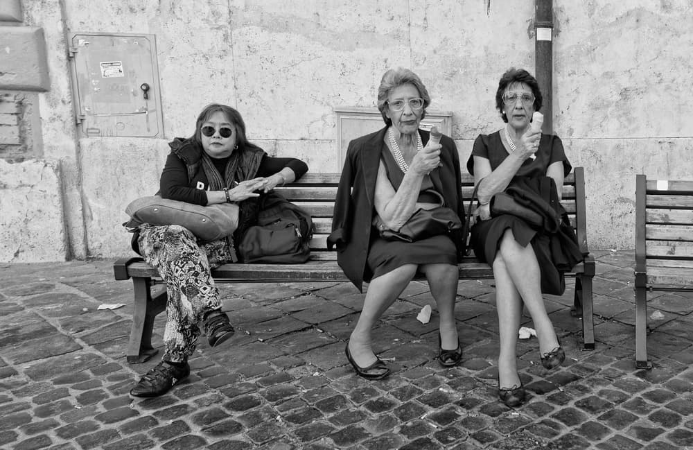 City Women Ice Cream by Lorenzo Grifantini — canvas wall art