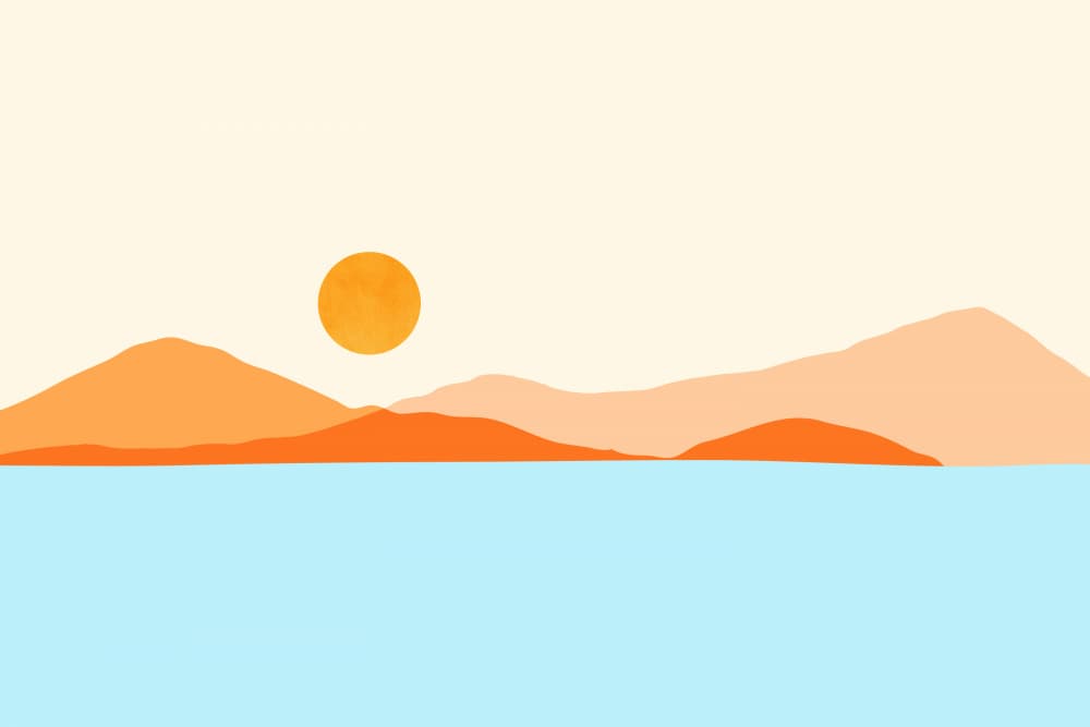 Desert Sea V2 Print by Kristian Gallagher — canvas wall art