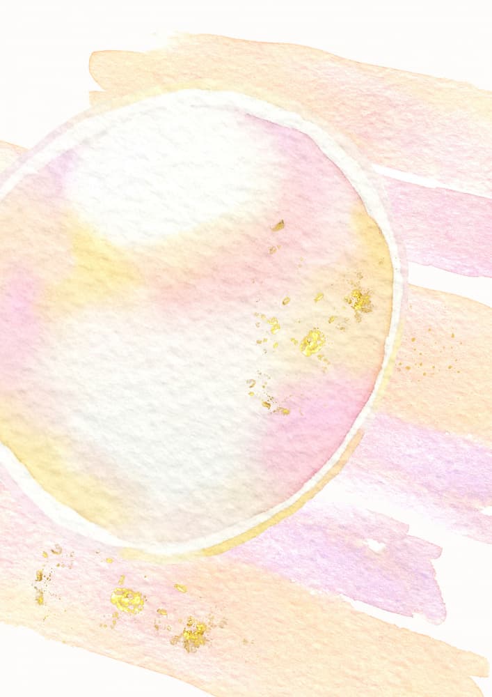 Pink Gold Abstract Circle by Saskia Michele — canvas wall art