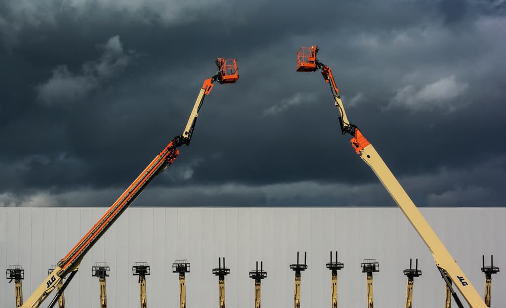 Industrial Sky Lifts by Lus Joosten — canvas wall art