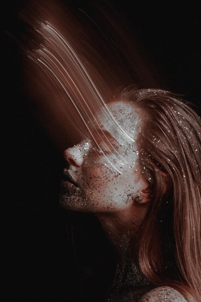 Ethereal Glitter Portrait by Artem Vasilenko — canvas wall art