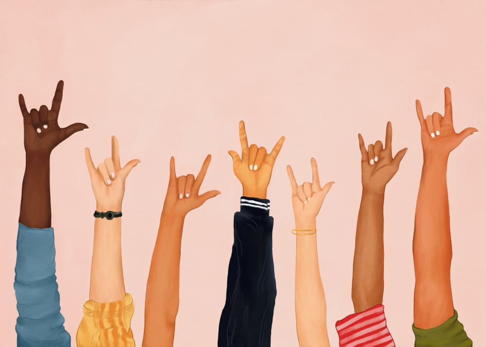 Diversity In Hands by Nadjaa — canvas wall art