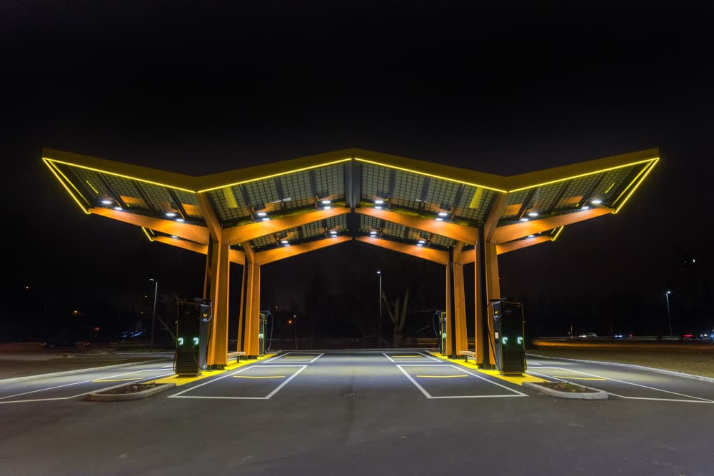 Illuminated Charging Station by Jef Van den Houte — canvas wall art