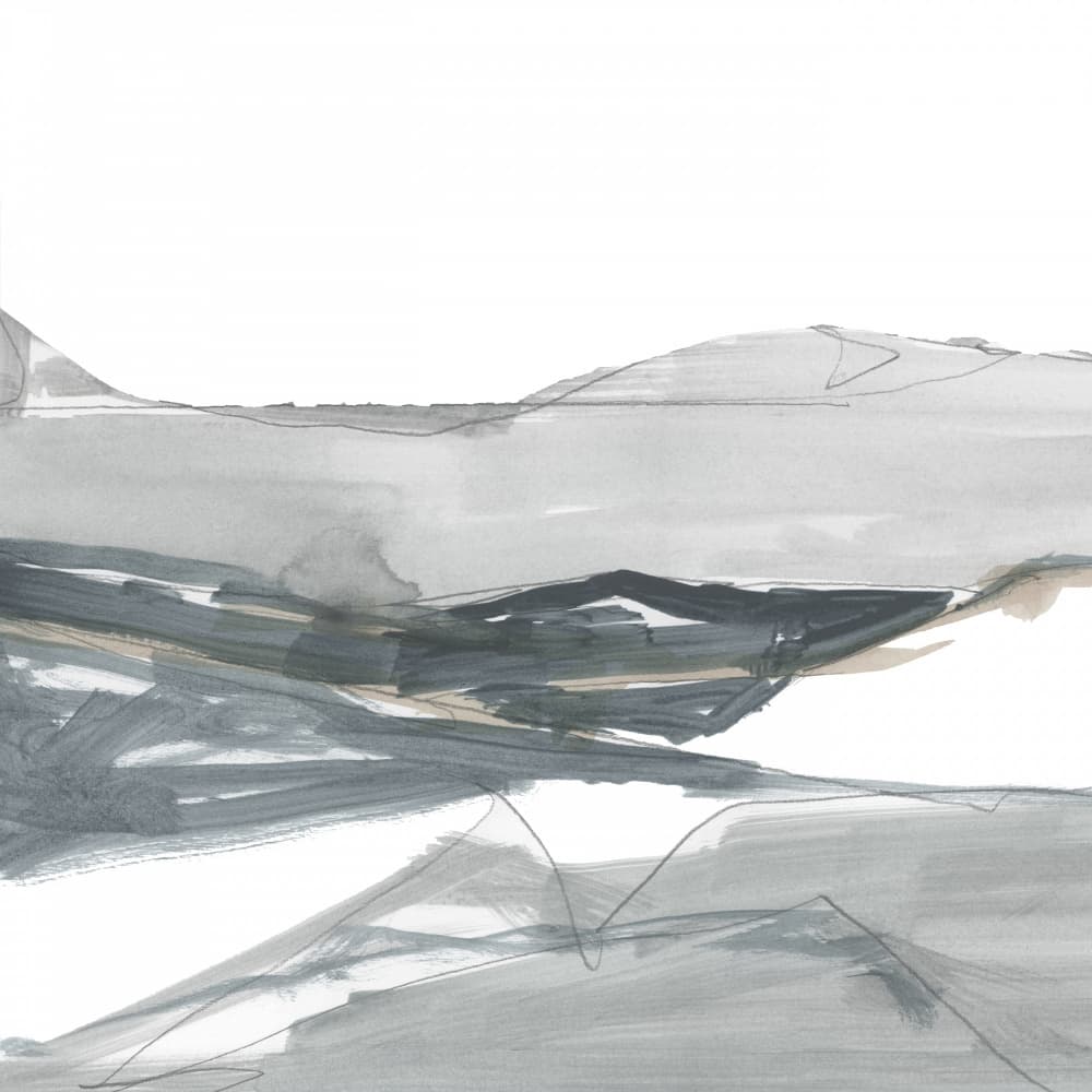 Serene Grey Landscape by cartissi — canvas wall art