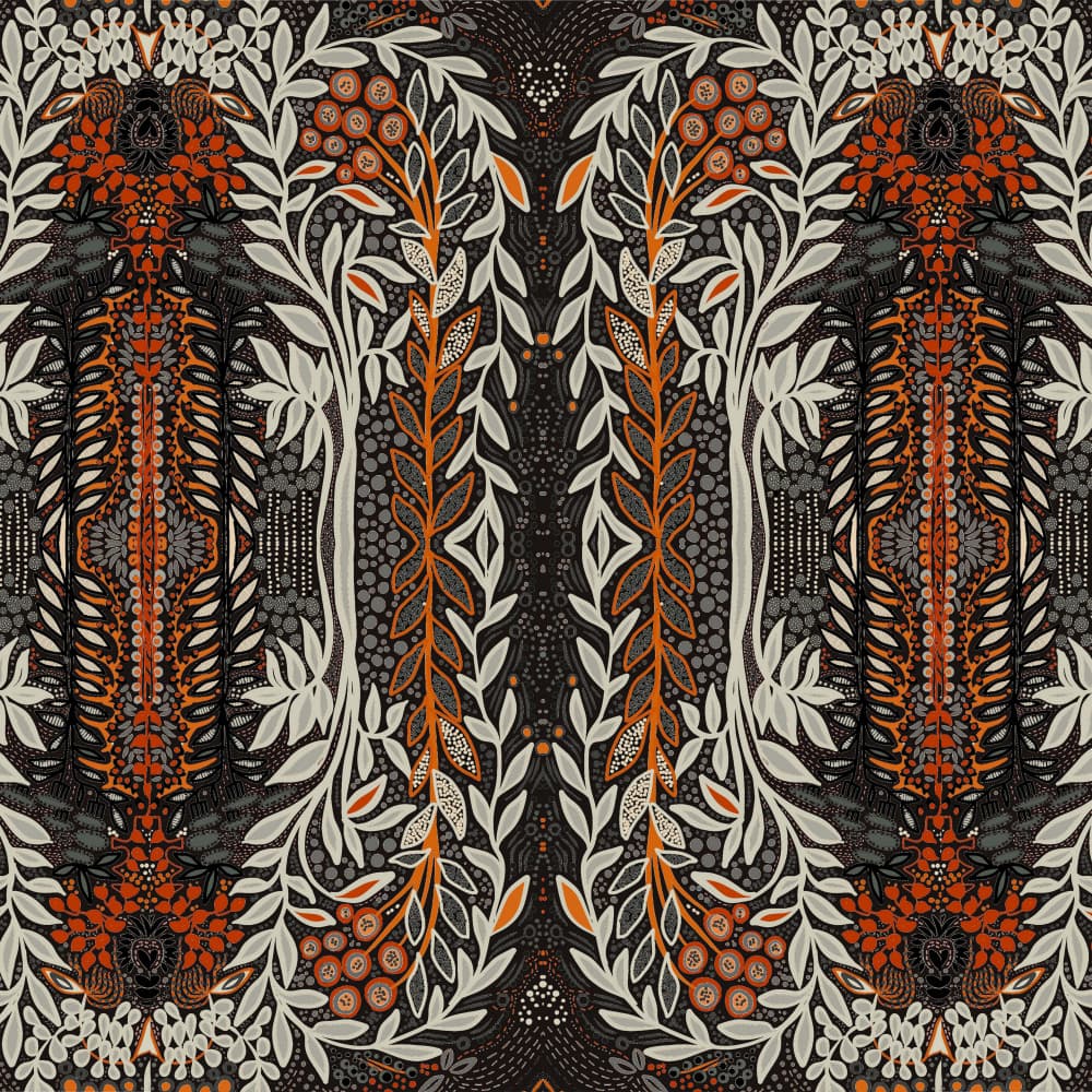 Intricate Botanical Pattern by Josie George — canvas wall art