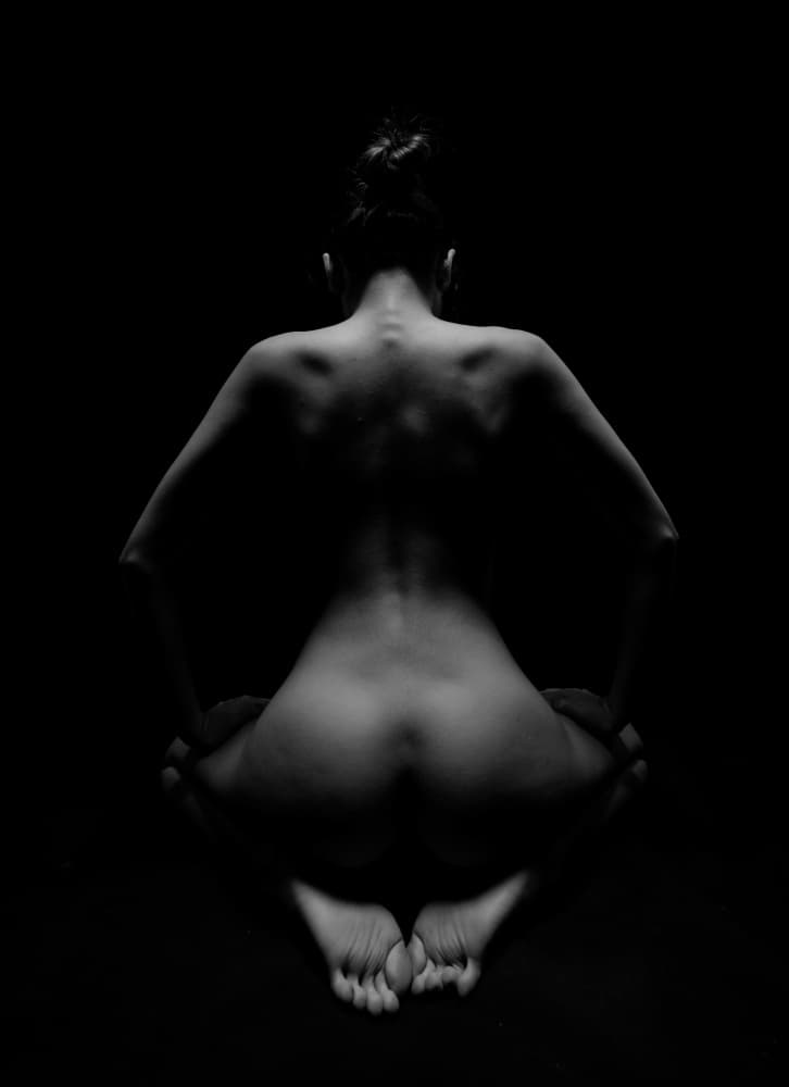 Serene Nude Pose by Tran Van Truong — canvas wall art