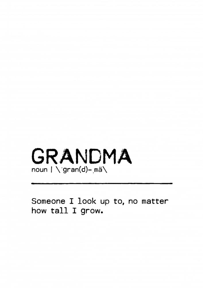 Grandma Definition Love by Orara Studio — canvas wall art