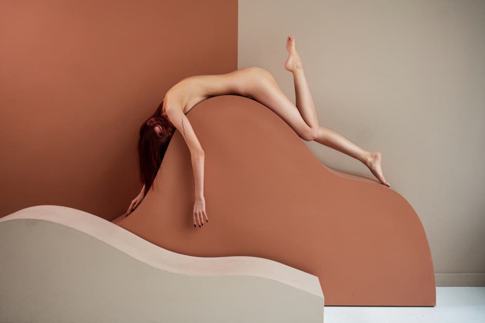Earthy Curves Nude by Gene Oryx — canvas wall art