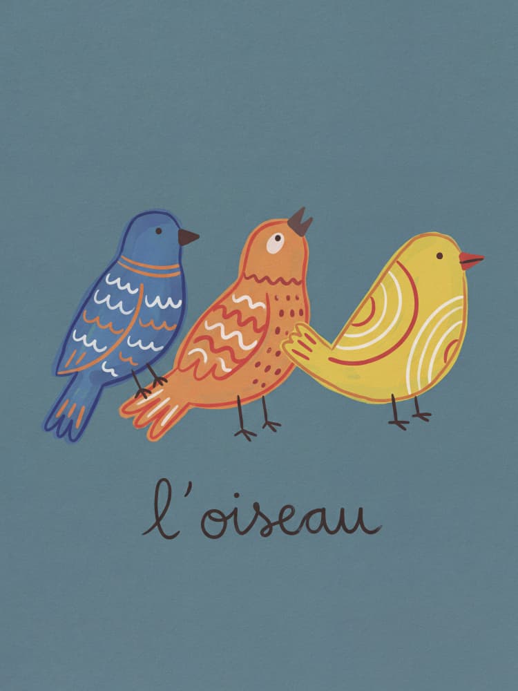 Singing Birds Illustration by Andreas Magnusson — canvas wall art