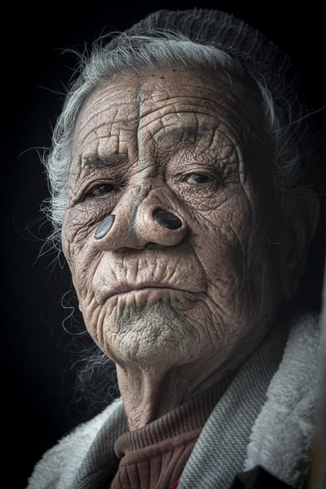 Tribal Elder Portrait by Elena Molina — canvas wall art