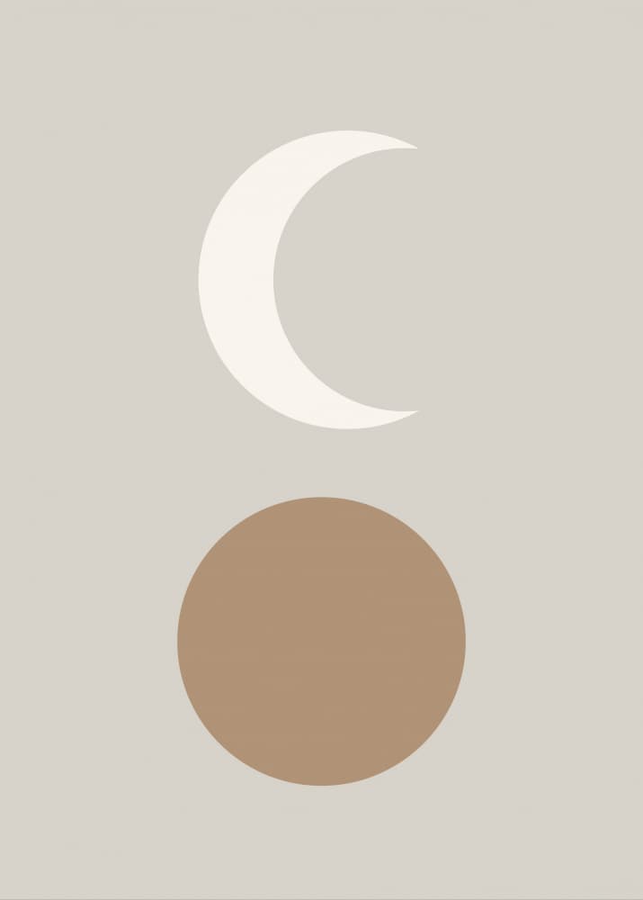 Abstract Moon Sun by Natasha Playell — canvas wall art