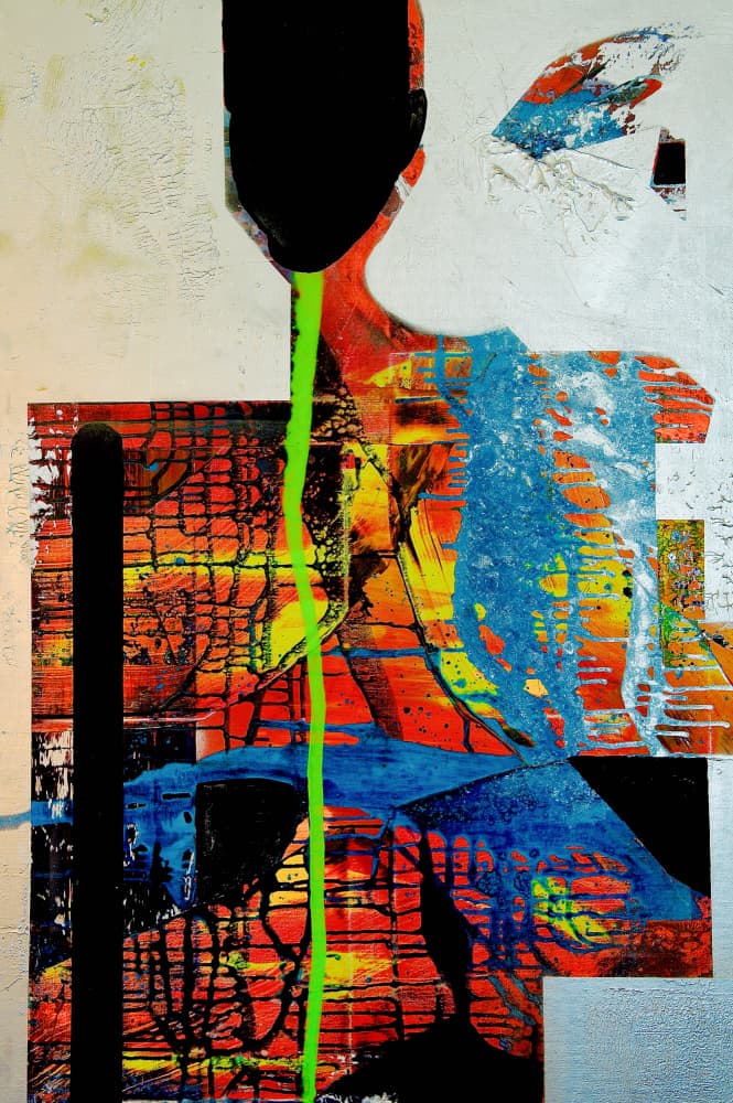Vibrant Abstract Figure by Fredrik Olsen — canvas wall art