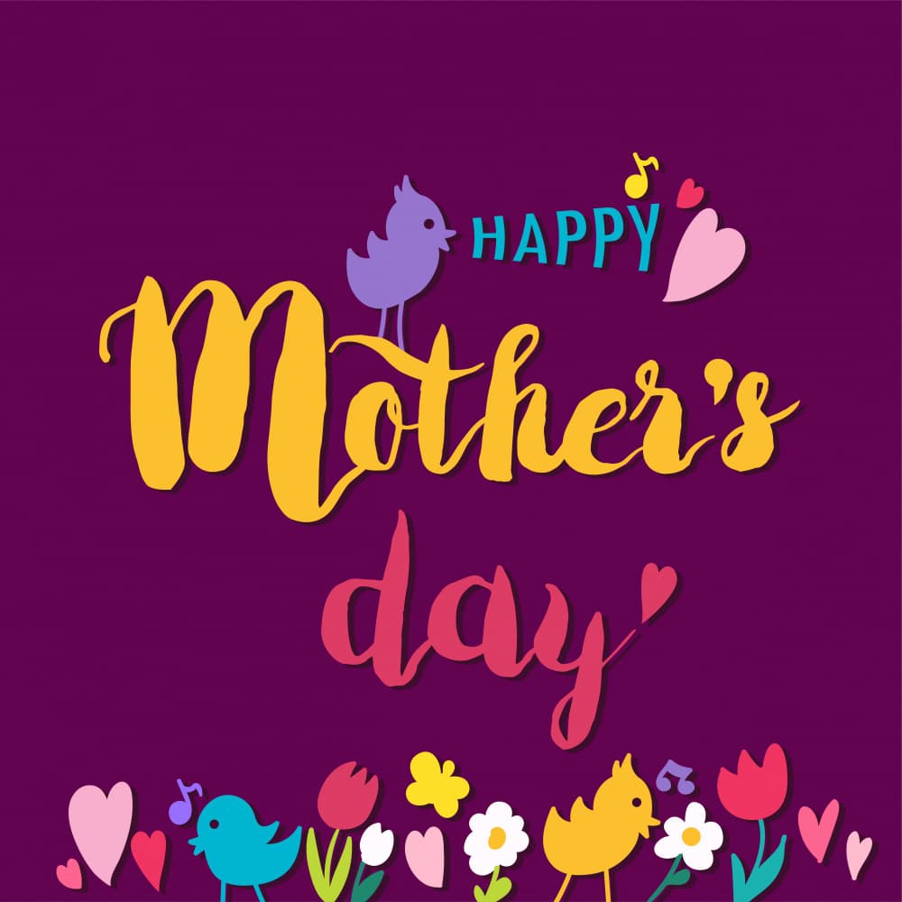 Happy Mother's Day Birds by Marika Barsrsind β canvas wall art