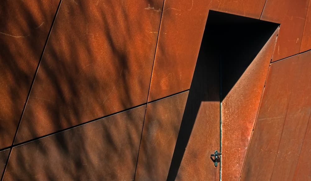 Geometric Rusted Facade by Lus Joosten — canvas wall art