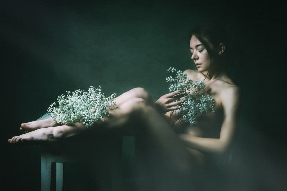 Ethereal Floral Portrait by Ruth Franke — canvas wall art