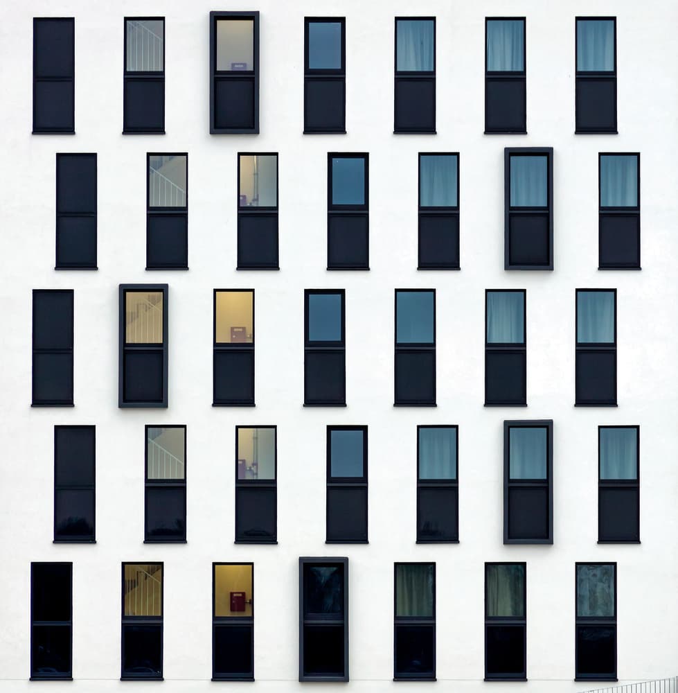 Modern Window Grid by Peter Pfeiffer — canvas wall art