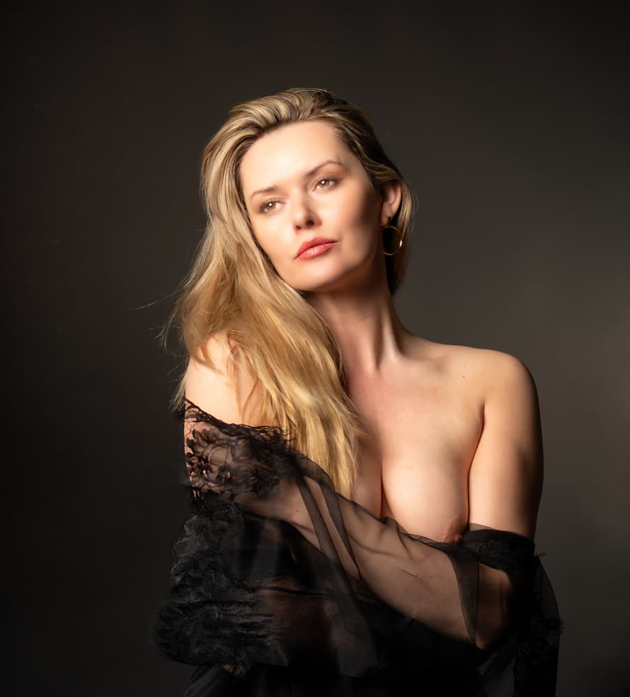 Elegant Sensual Portrait by Colin Dixon — canvas wall art