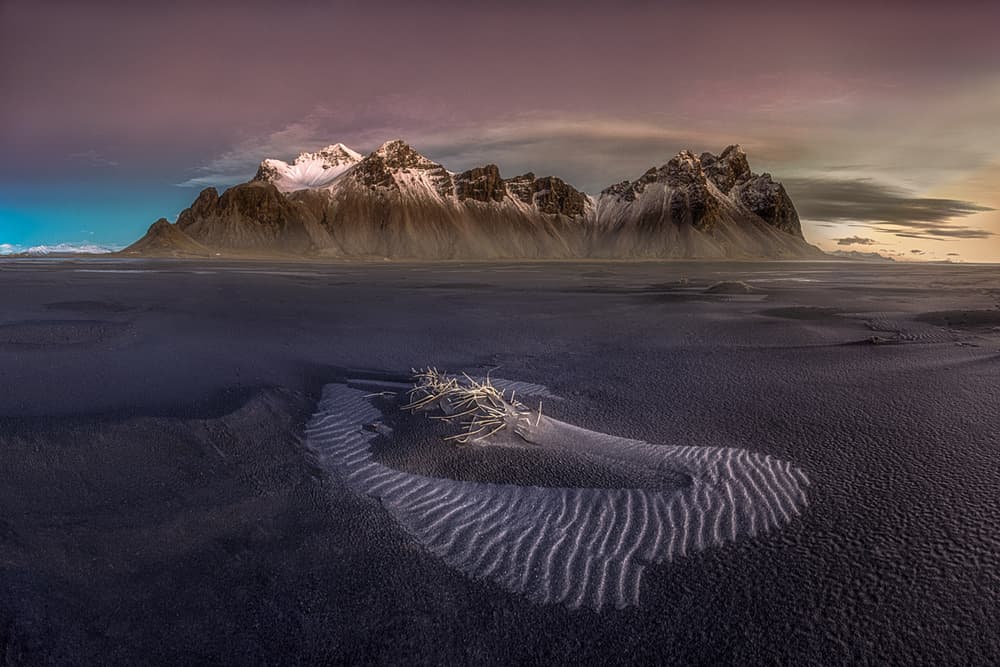 Dramatic Black Sand Mountains by Peter Svoboda MQEP — canvas wall art