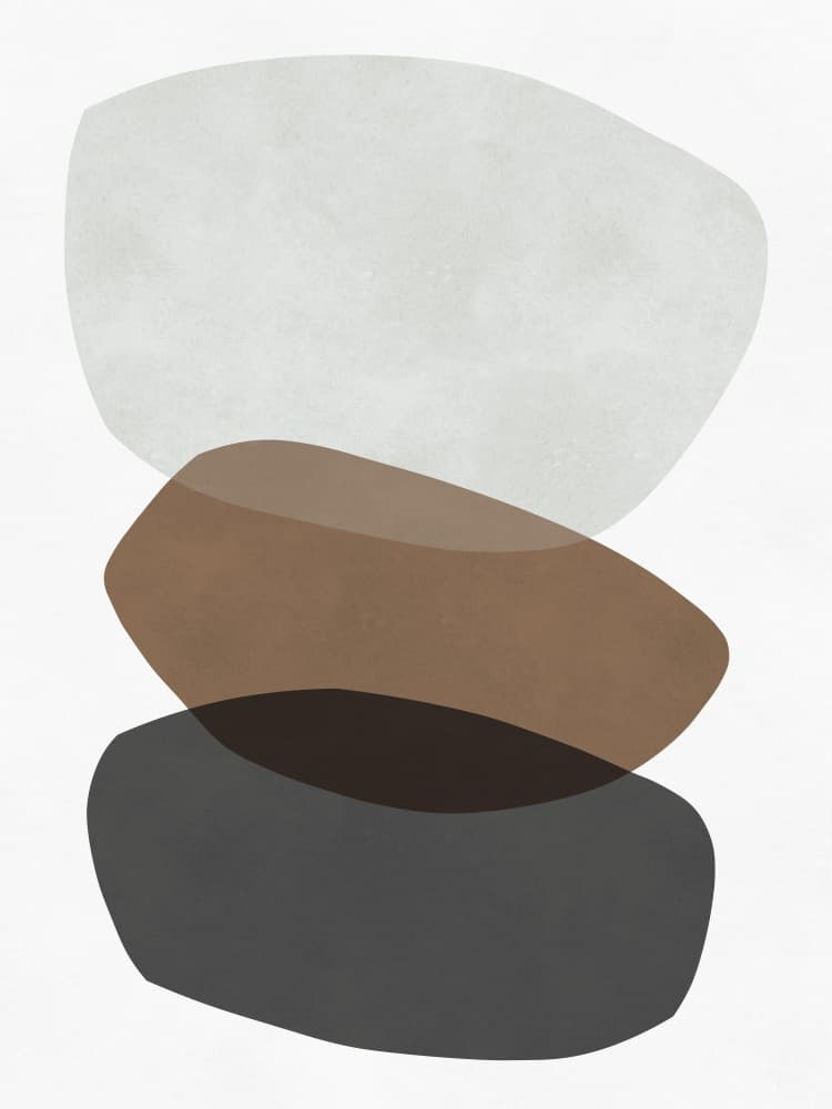 Abstract Stone Balance by Vitor Costa — canvas wall art