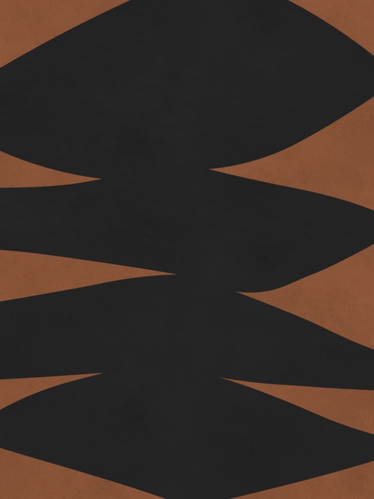 Earthy Abstract Waves by Vitor Costa — canvas wall art