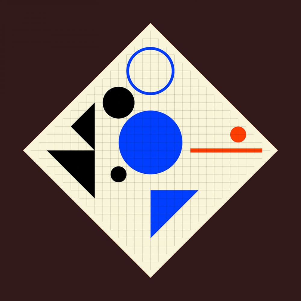 Modern Geometric Composition by Rafa Mateo — canvas wall art