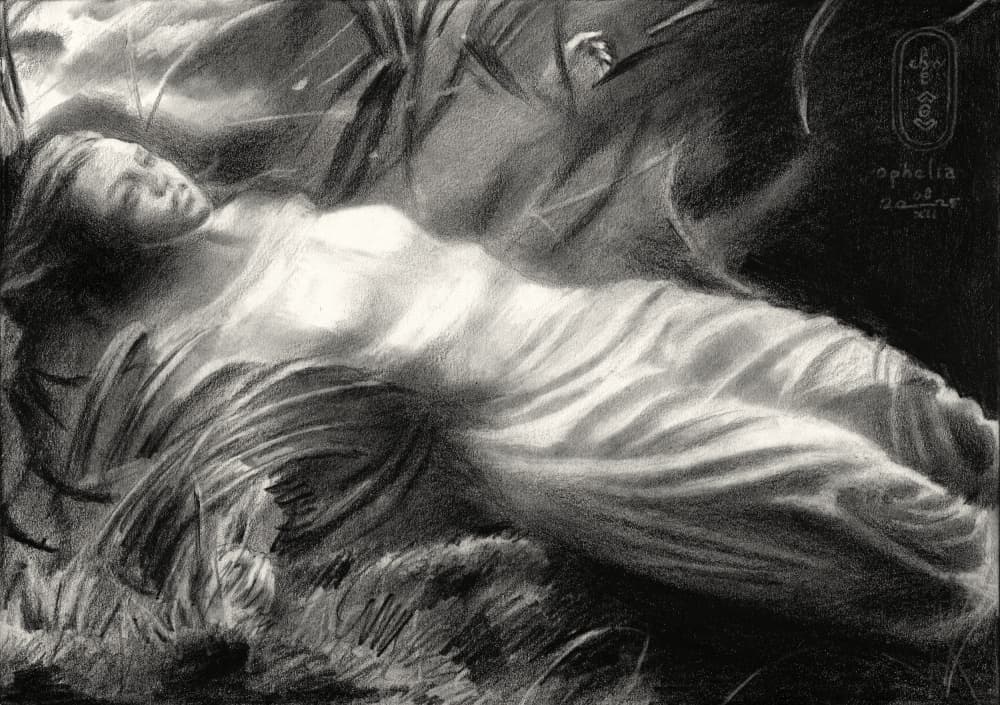 Ethereal Draped Figure by Corné Akkers — canvas wall art