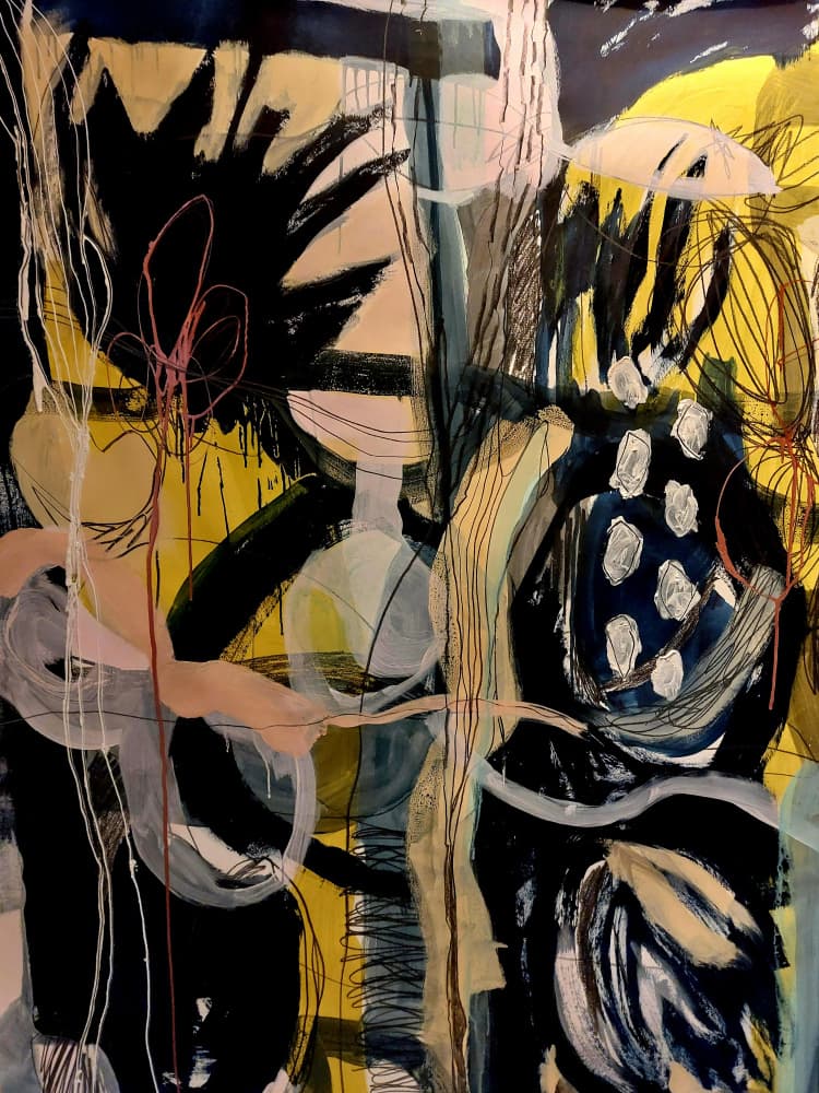 Vibrant Abstract Energy by Monika Riethmueller — canvas wall art