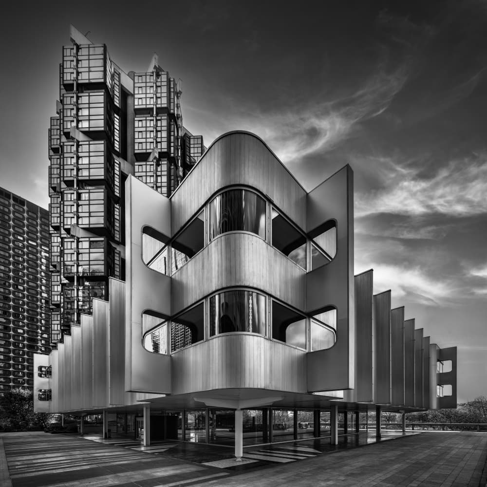 Striking Architectural Contrast by Marc van Oostrum — canvas wall art