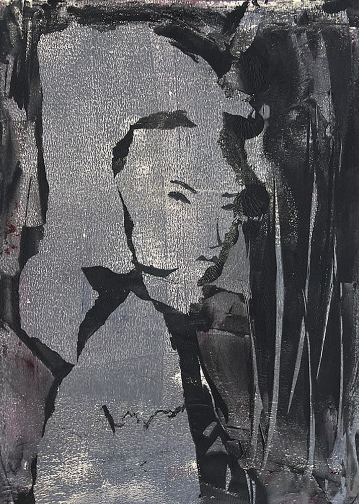 Abstract Portrait by Christina Misuro — canvas wall art