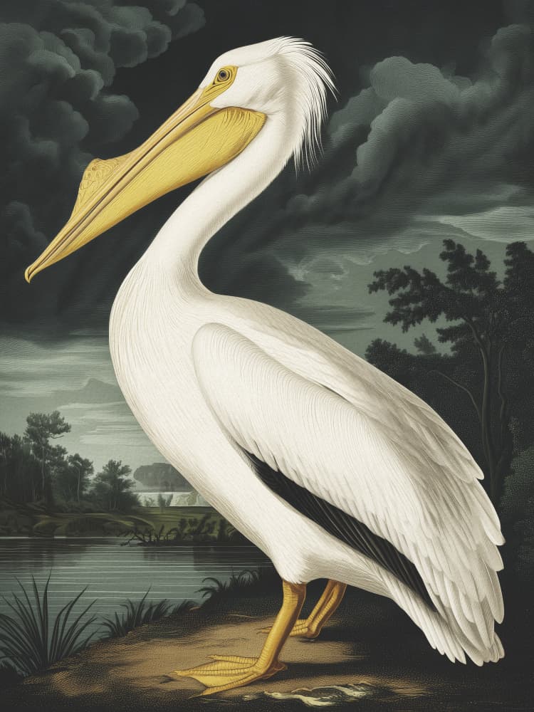 Majestic White Pelican by Andreas Magnusson — canvas wall art