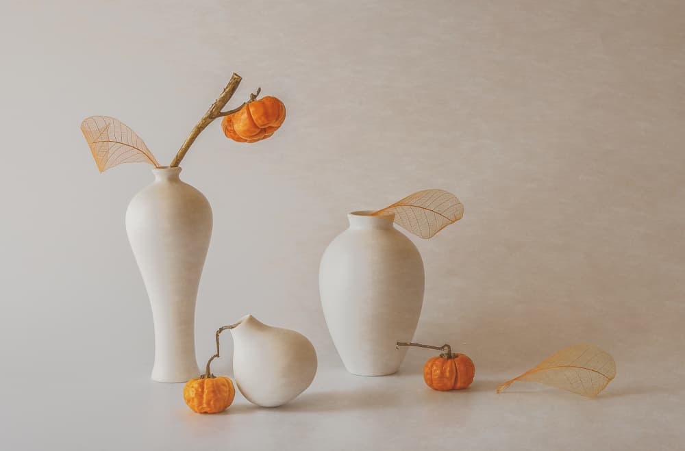 Elegant Autumn Still Life by May G — canvas wall art