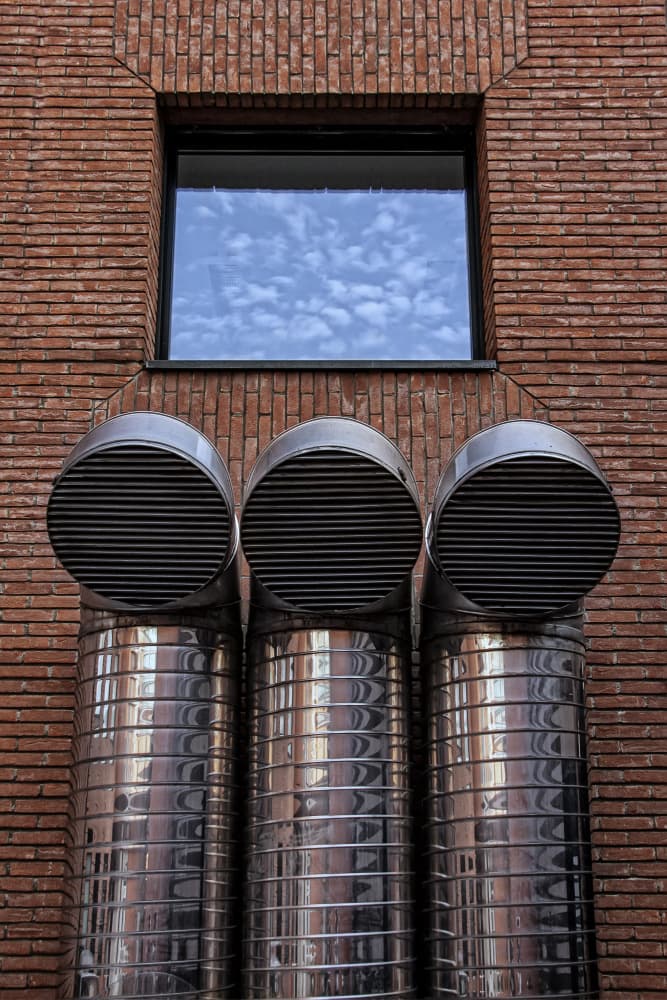 Industrial Sky Reflection by Angéla Vicedomini — canvas wall art